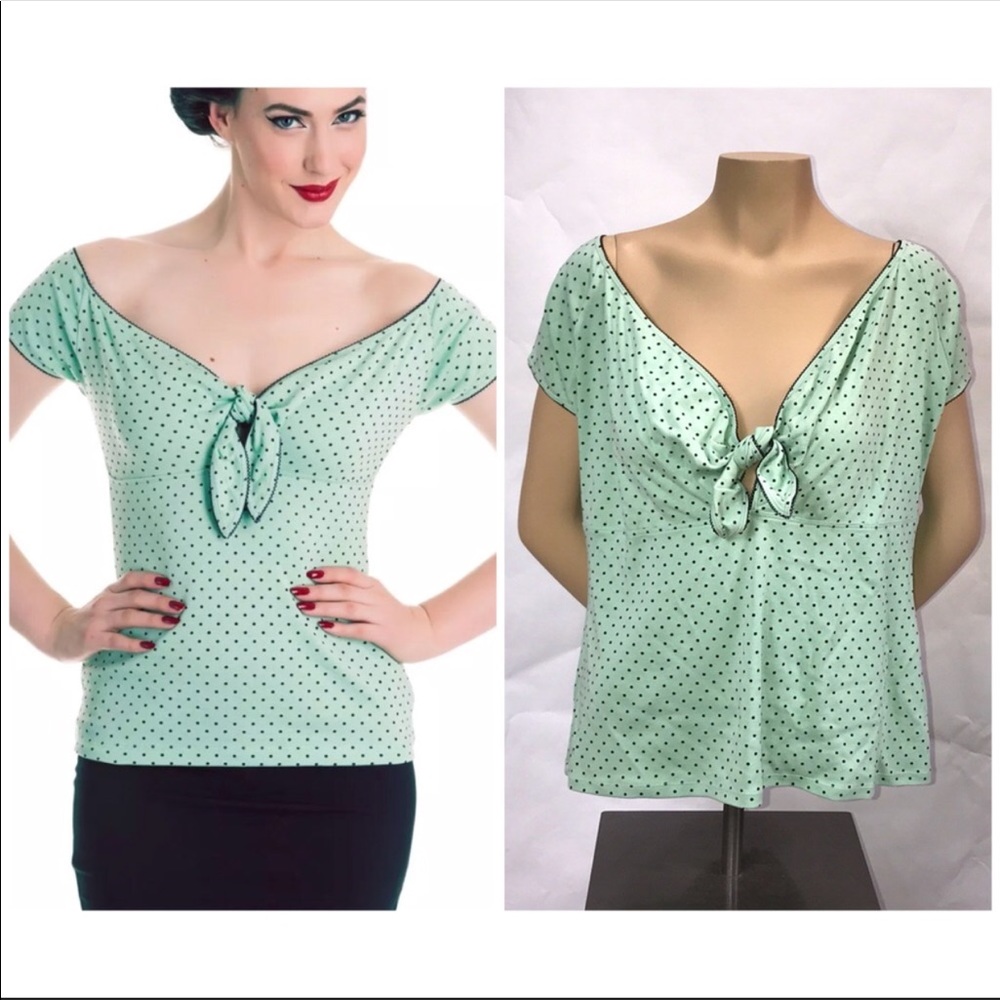 3X Hell Bunny 50s Style Cilia Polka Dot Rockabilly